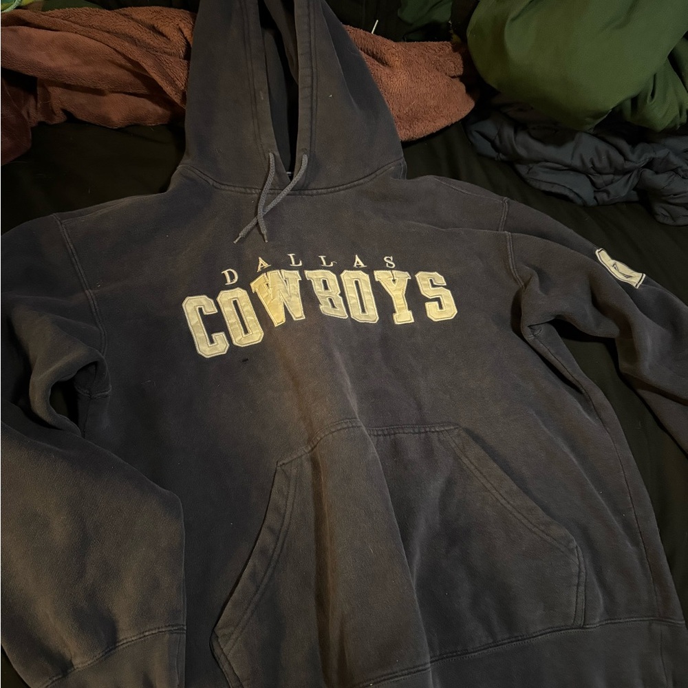 Vintage Dallas Cowboys Hoodie | Authentic NFL Apparel | Size L